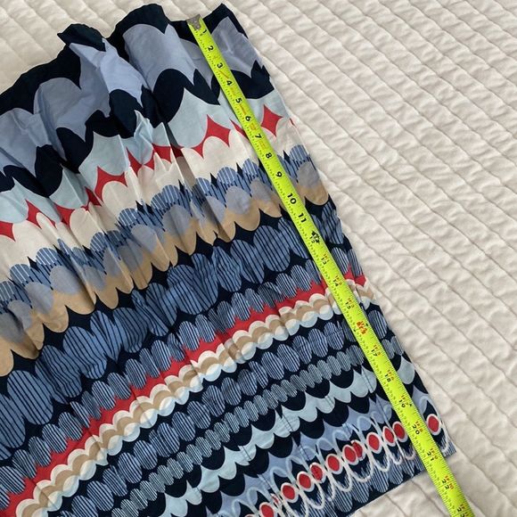 LOFT Pleaded Multicolor knee length Skirt Size 4 - Picture 10 of 10